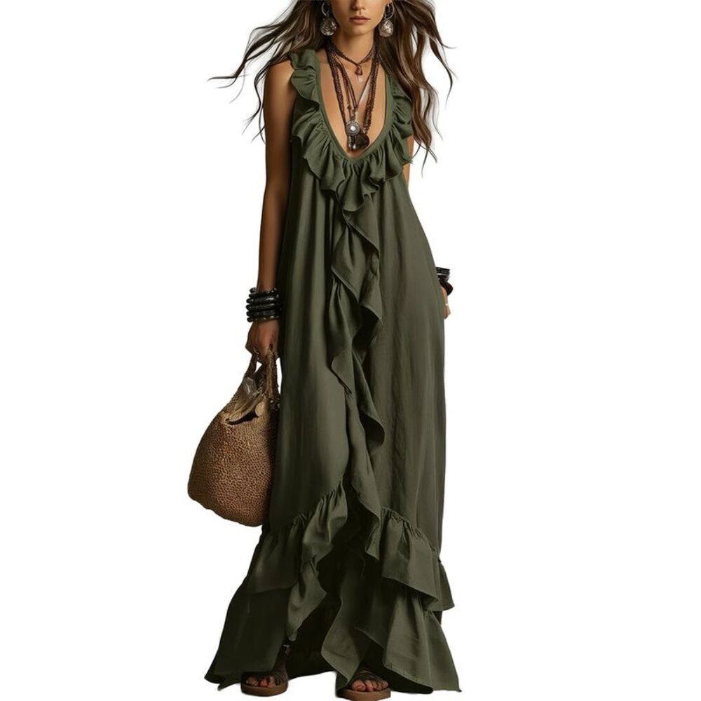 Amina Glam Womens  Maxi Dress